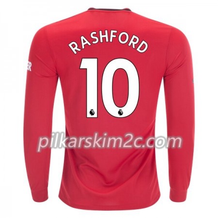 Koszulka Manchester United Marcus Rashford 10 Główna 2019-2020 - Koszulki Piłkarskie(L/S)